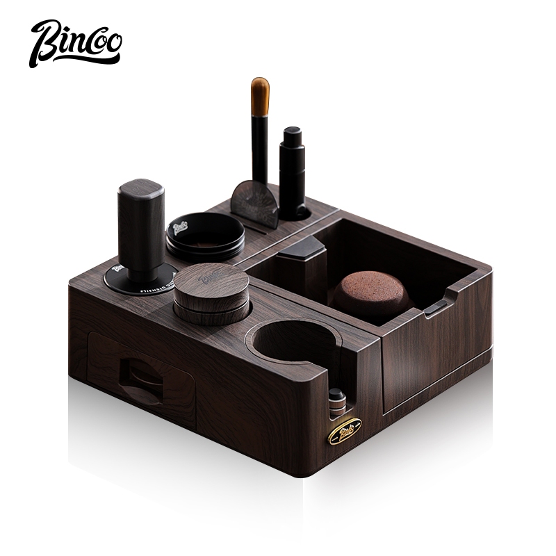 BINCOO Multi-Functional ขนาดใหญ่แป้งกดฐานอิตาเลี่ยนสไตล์ผงกดค้อนและ Gregs Bucket ชุดกาแฟอุปกรณ์ชุด 51/58MM