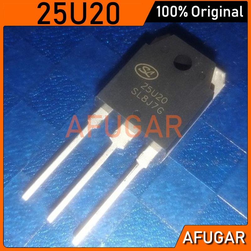 2 ชิ้น 25U20 TO-3P SL 25U20 SFR25U20PN 25A200V ช่างเชื่อมที่ใช้กันทั่วไปการกู้คืนอย่างรวดเร็วไดโอดให