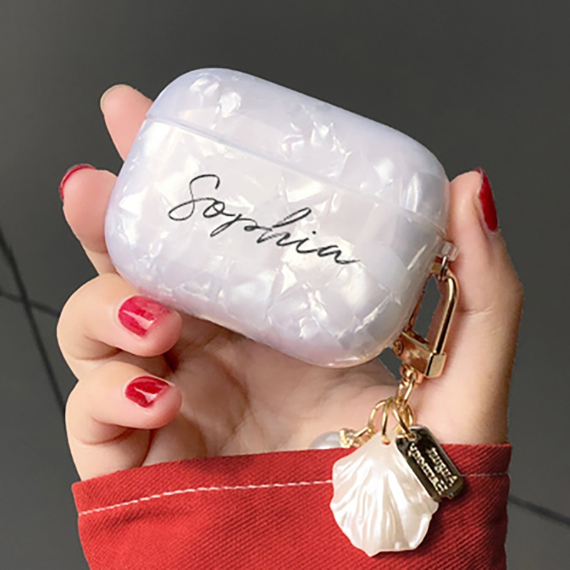 Autograph Shell รูปแบบ airpods Pro 3 กรณี Apple ชุดหูฟังบลูทูธไร้สาย airpods 4 airpods 3 เคสป้องกัน Anti-fall ปรับแต่งของขวัญ airpods Pro 2 ปลอก