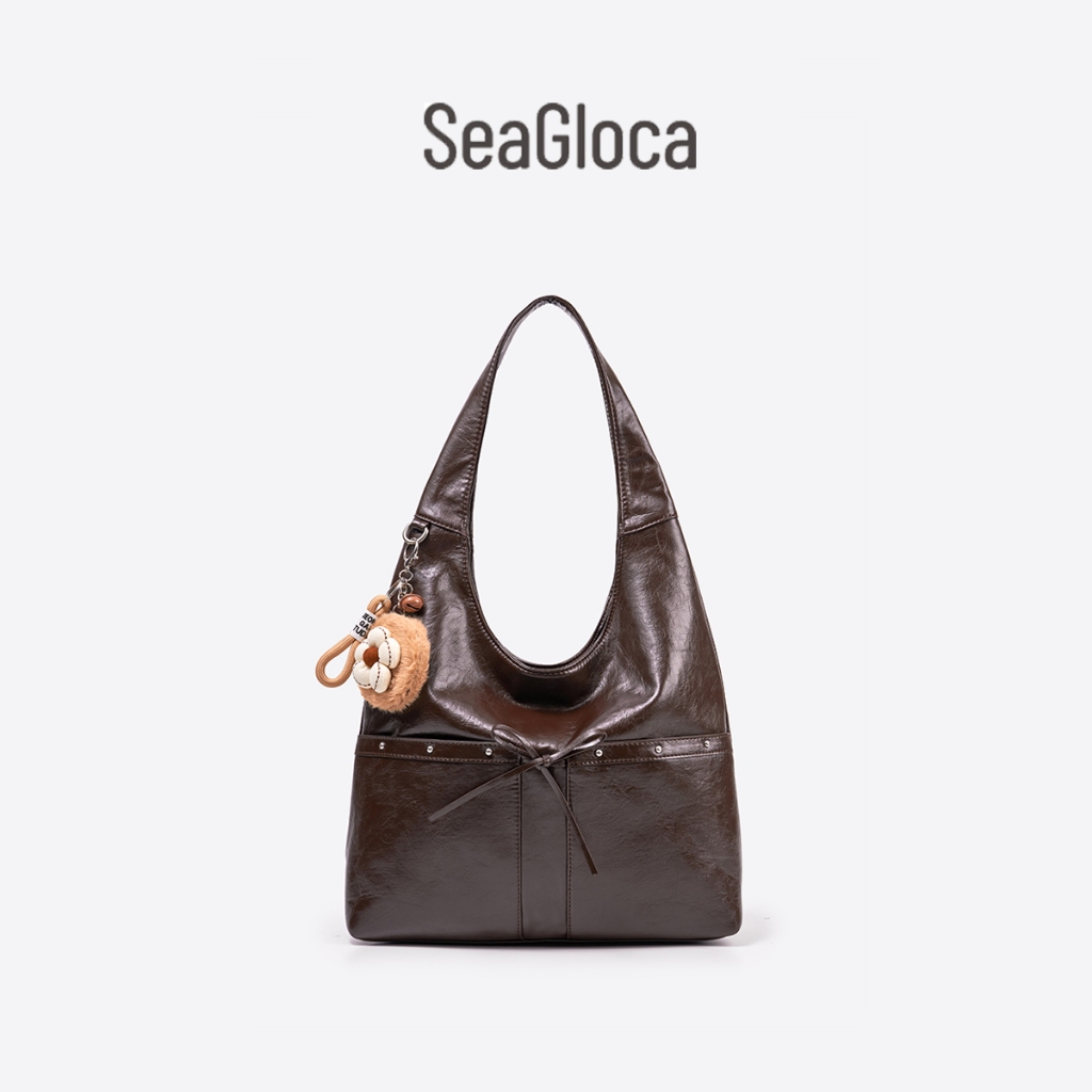 Seagloca กระเป๋า tote วินเทจพรีเมียม สำหรับผู้หญิง พร้อมช่องเก็บโทรศัพท์มือถือ 4