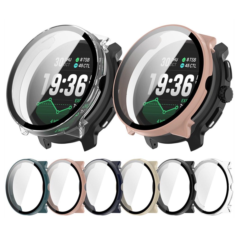 เคสสําหรับ Suunto Race 2 ฟิล์มกระจกนิรภัยแบบเต็มหน้าจอปกป้องหน้าจอ Hard PC Watch Shell