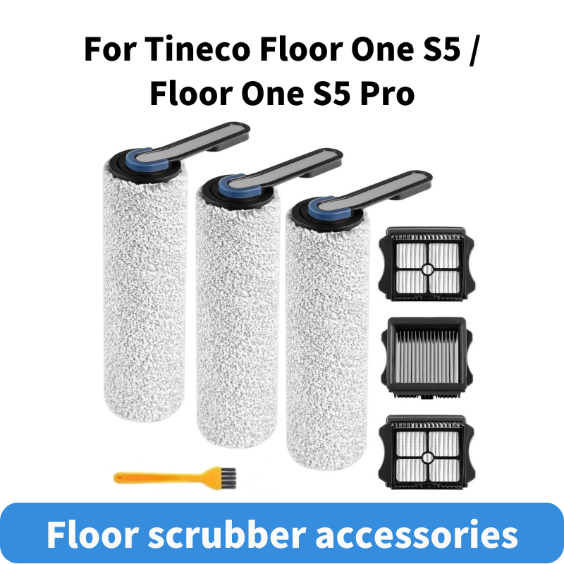 【Accessories】Replacement Brush Rollers and HEPA Filters For Tineco Floor ONE S5/Floor One S5 Pro Cordless Vacuum Cleaner Parts