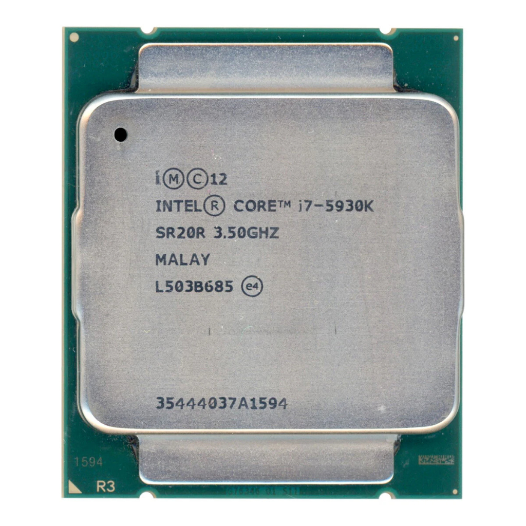 Intel i7 5930K X99 เซิร์ฟเวอร์ CPU 3.50GHz 6 แกน 12 ด้าย LGA2011 ซ็อกเก็ต Core X-Series โปรเซสเซอร์ 