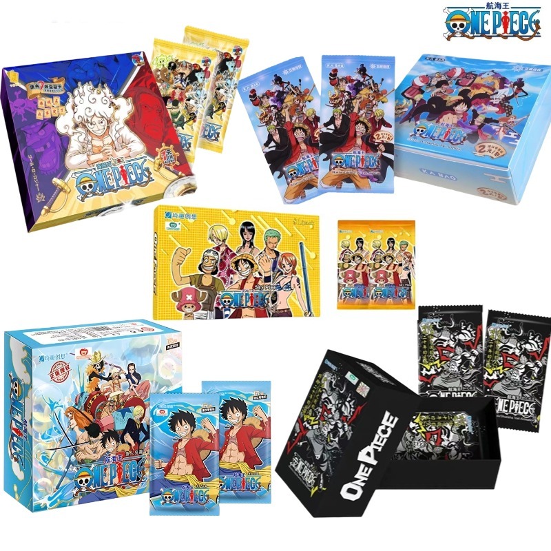การ์ดวันพีช การ์ด One Piece Luffy Zoro SP/ZR/ESR card เกมกระดาน อะนิเมะ การ์ดสะสม 1 แพ็ค