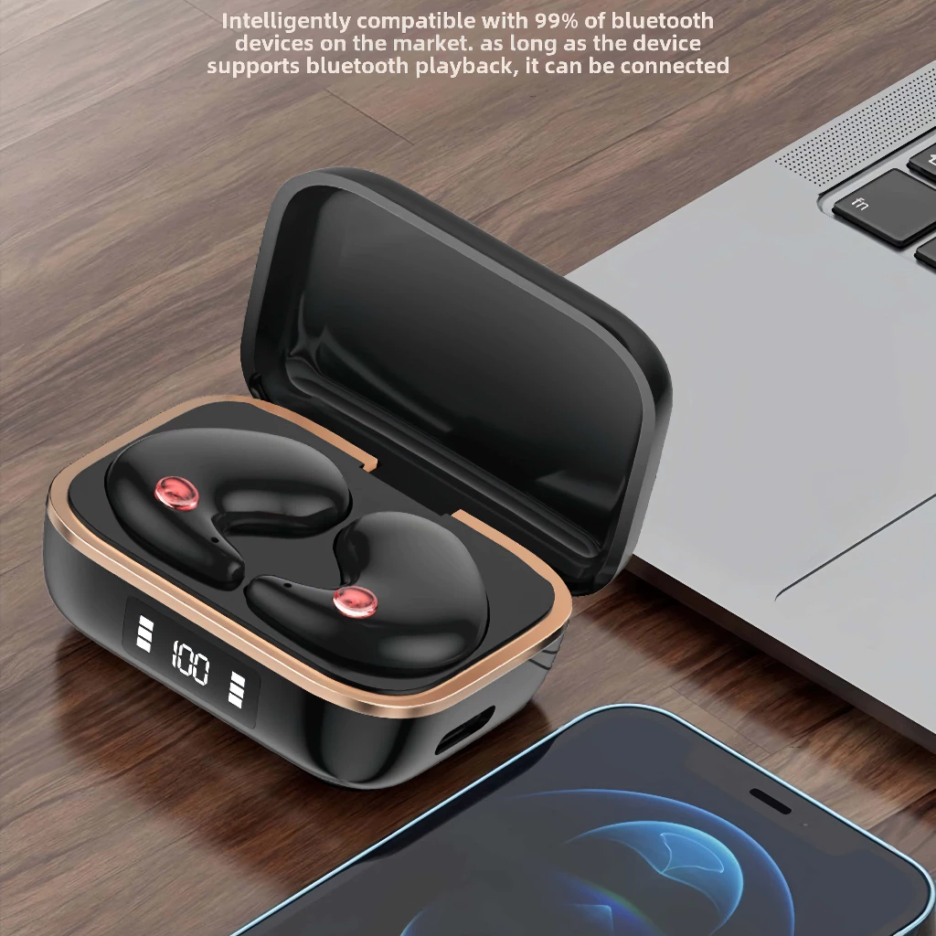 J11 TWS ไร้สายบลูทูธ 5.4 หูฟัง Sleeping Earbuds หูฟังอินเอียร์ HD สเตอริโอกีฬาชุดหูฟังกันน้ําสําหรับสมาร์ทโฟน thumbnail 4