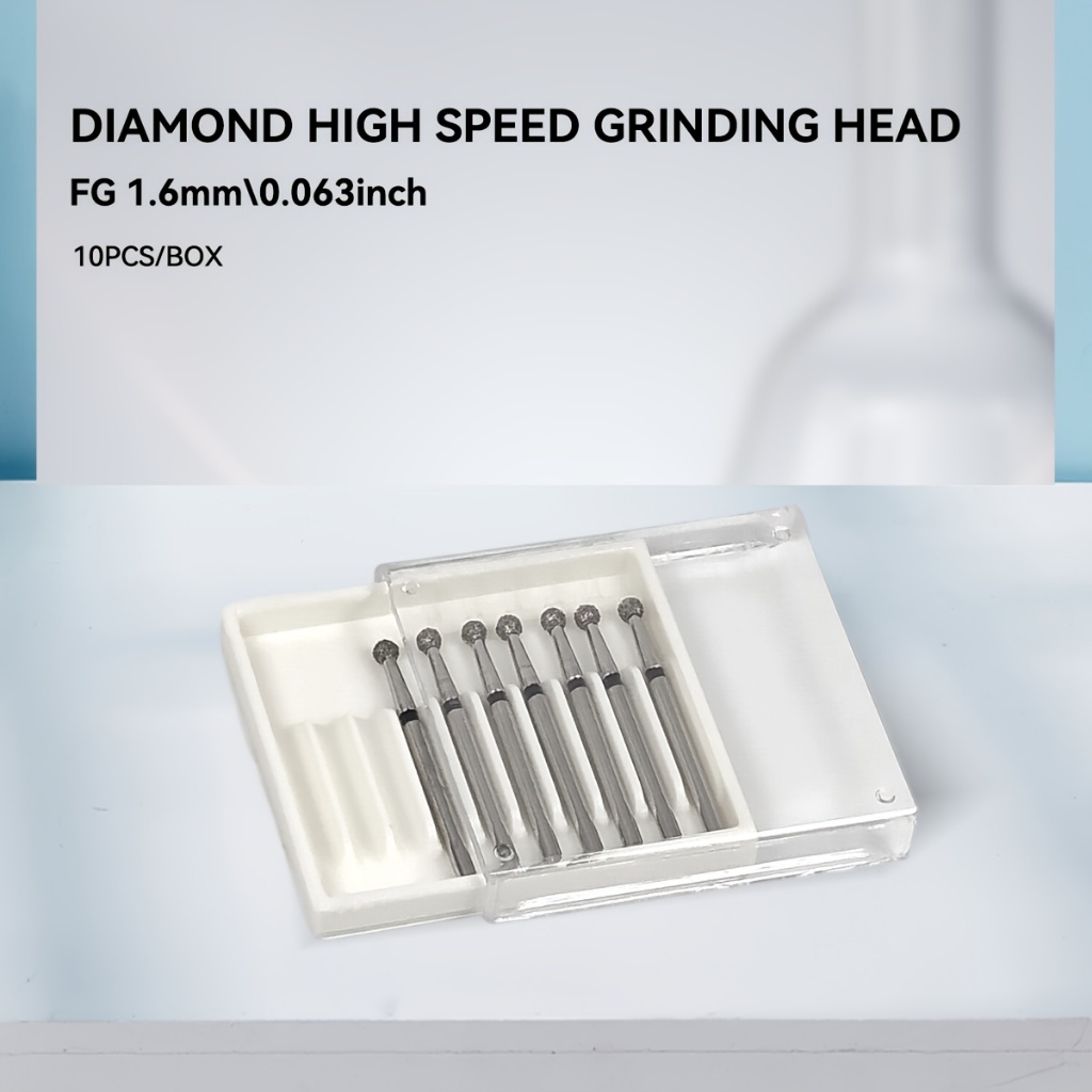 Dental Diamond Bur BR Series 10 ชิ้น/กล่อง Extension Rod Handle BRX28 FG1.6 มม.