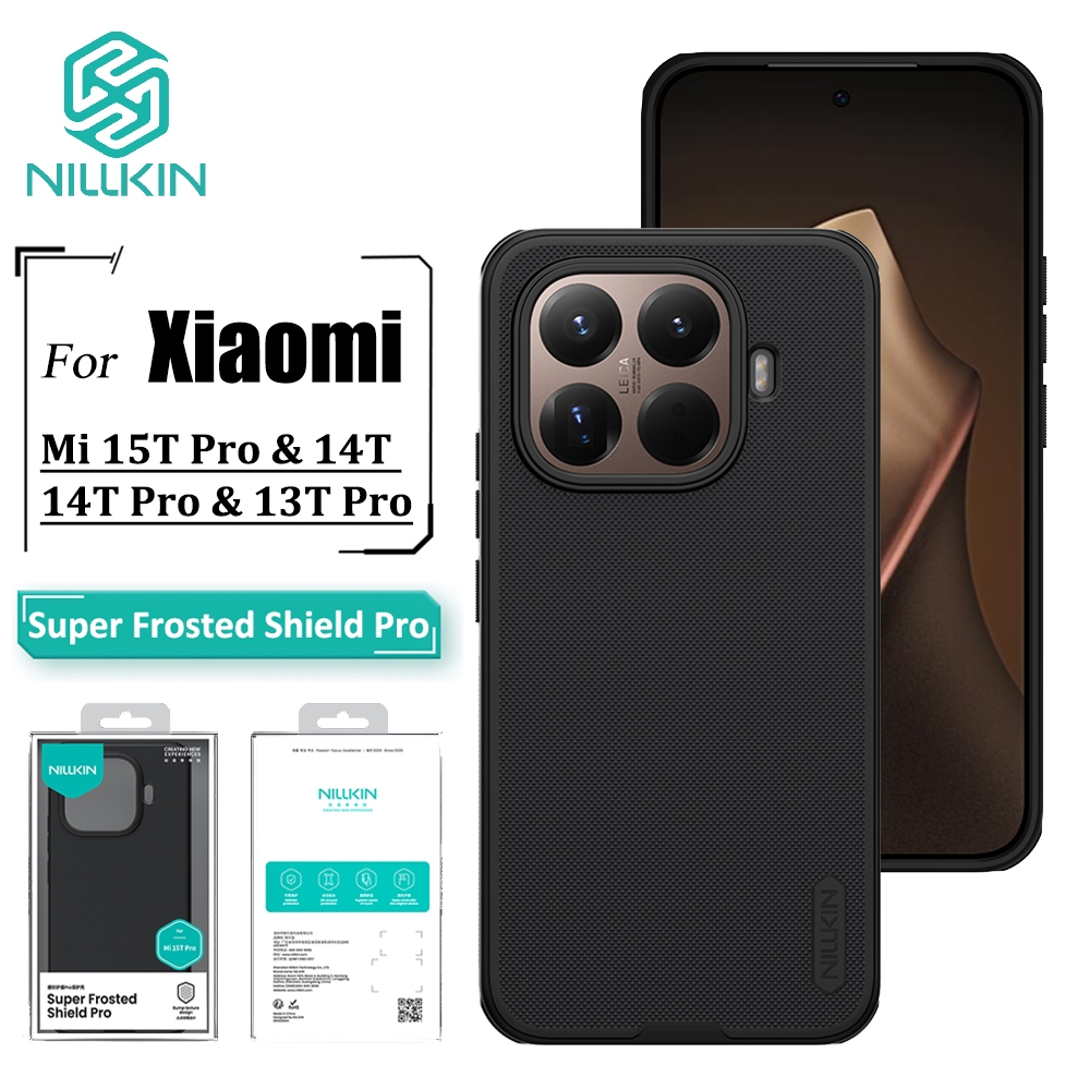 เคส Nillkin สําหรับ Xiaomi 15T Pro 14T Pro 15T เคสโทรศัพท์ Frosted Shield Pro ป้องกันลายนิ้วมือกันกร
