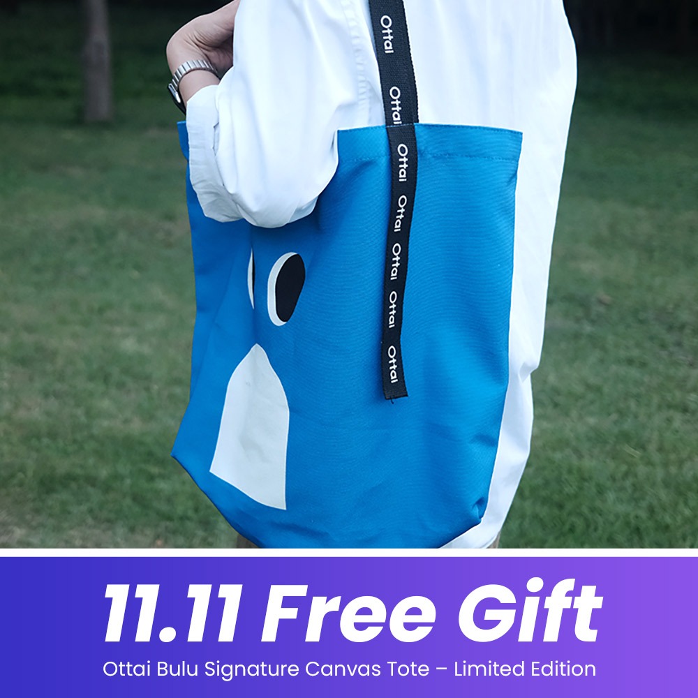 ของขวัญฟรี Ottai Signature Canvas Tote – Limited Edition