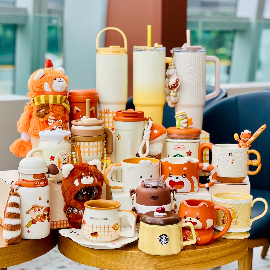 Starbucks China 2025 Bear Dessert House Collection Limited Edition Insulated Tumbler Glass ของขวัญน่ารัก