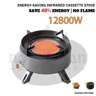 Portable Windproof Infrared Butane Camping Stove, Home Cooking, Multipurpose Picnic Use
