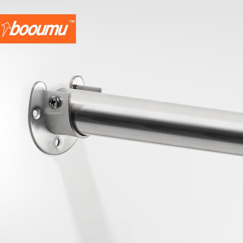 ขายึดราวตู้เสื้อผ้าสแตนเลสเกรดดี ขายึดราวม่าน ขาตั้งท่อกลม สำหรับท่อ19-32มม.ติดตั้งง่าย แข็งแรงทนทาน - รูปที่ 2