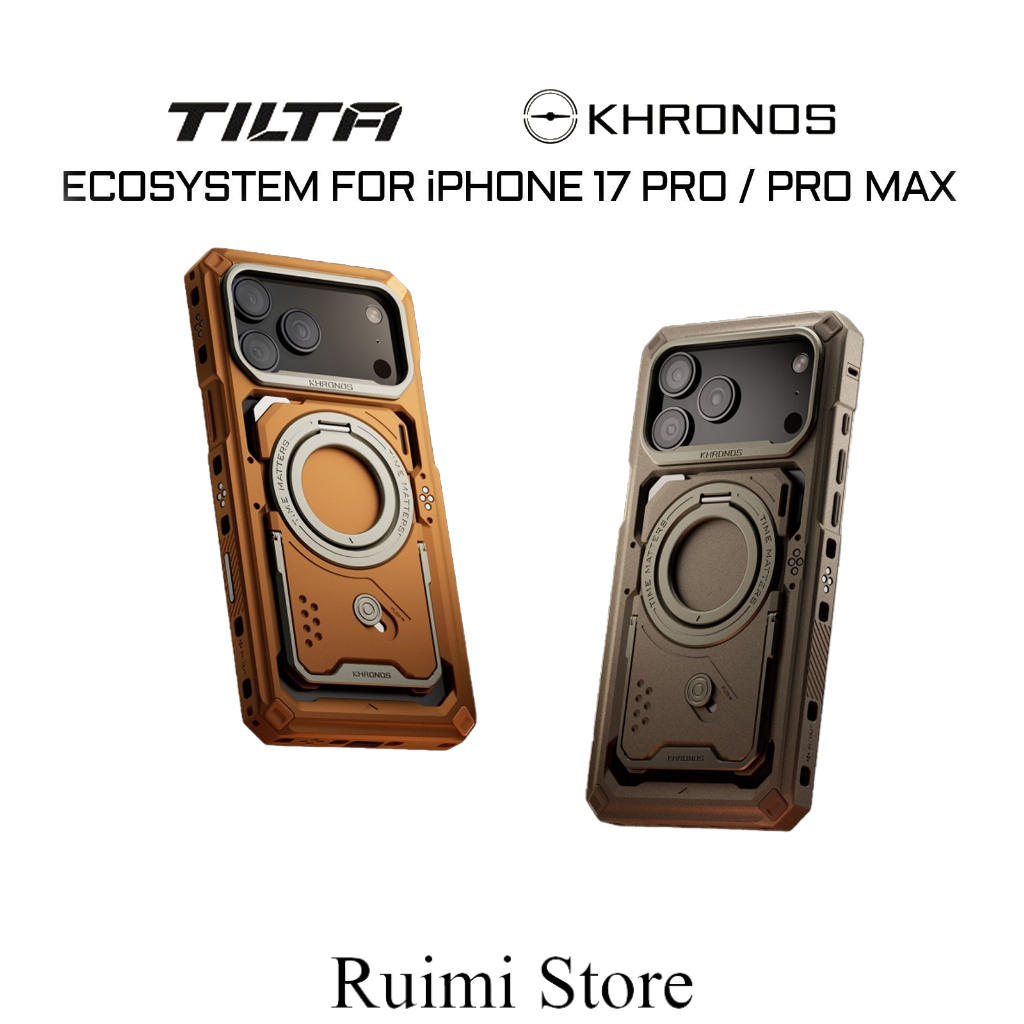 TILTA Khronos Classic 17 Pro/Pro Max กรงวิดีโอมือถือสําหรับ 17 Pro/Pro Max Ultimate Kit พร้อมแผ่นหลั