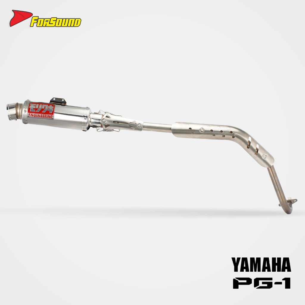 สําหรับ Yamaha PG-1 Full Exhaust ระดับพรีเมียม - อัพเกรดปลาย Brilliant Silver