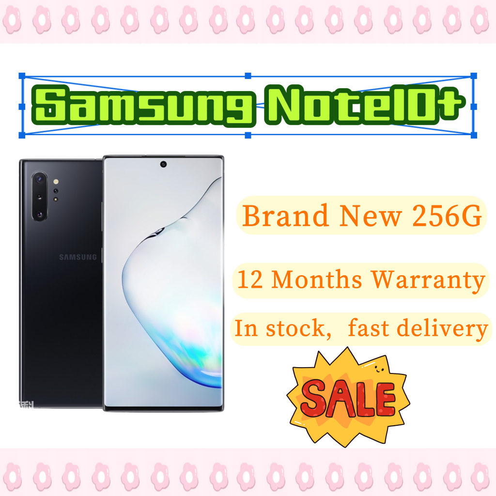 Ori SAMSUNG Galaxy Note 10 Plus 256GB โทรศัพท์มือถือ 4G AMOLED 4300mAh แบตเตอรี่ 4G LTE โทรศัพท์