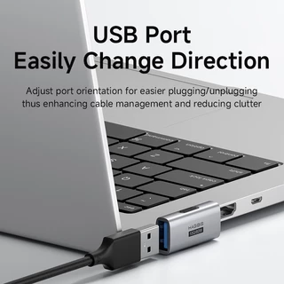 Hagibis USB 3.2 อะแดปเตอร์ 90 องศามุมขวา USB ขั้วต่อชายกับหญิง OTG อะแดปเตอร์สายเคเบิล Extender สําหรับแล็ปท็อป Charger PC