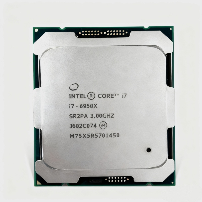 Intel Core I7 6950X server CPU โปรเซสเซอร์ 10 แกน 20 ด้าย 3.00GHz 25MB LGA2011-v3 ซ็อกเก็ตรุ่นอย่างเ