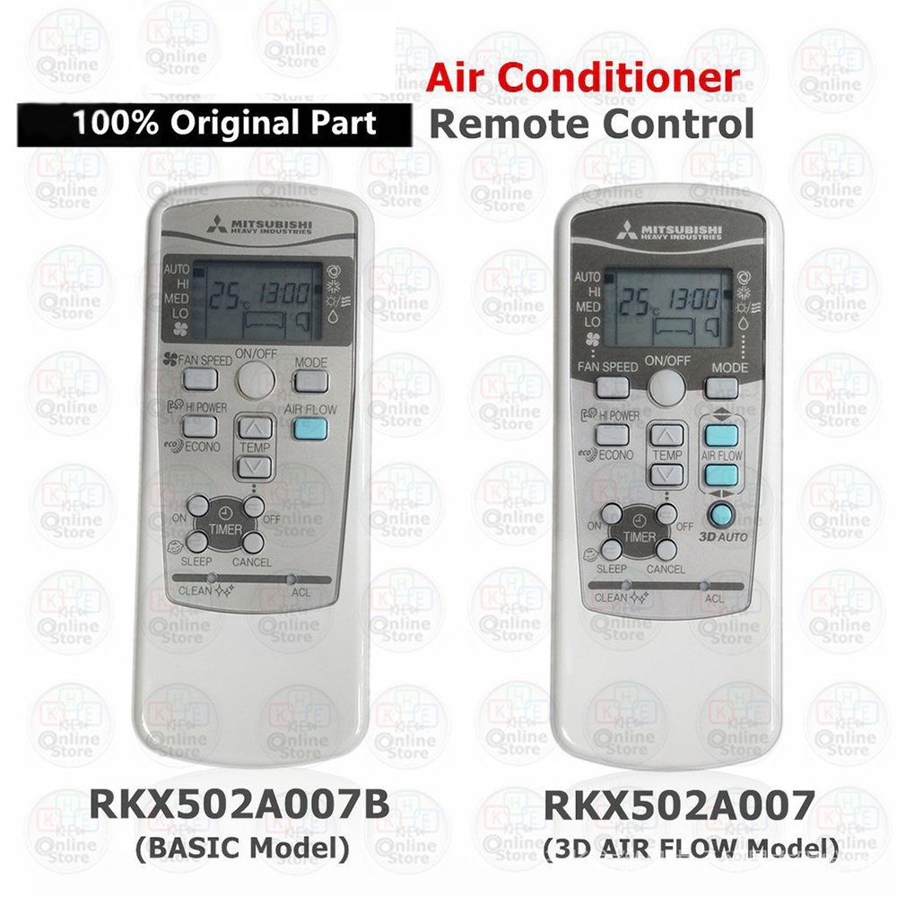 รีโมทคอนโทรล Mitsubishi Heavy Industries Air Con RKX502A007B/RKX502A007