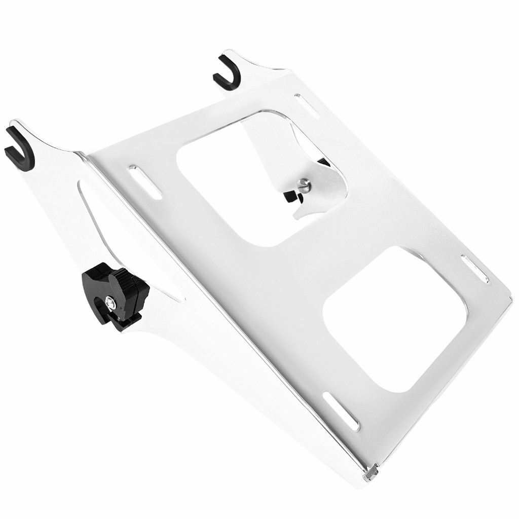 Chrome ชั้นวางสัมภาระด้านหลังสําหรับ 09-25 Harley Davidson Touring Road King Street Glide Ultra Electra glide ที่ถอดออกได้ Two-up Tour Pak pack ติดตั้งกระเป๋าเดินทาง Rack - รูปที่ 6