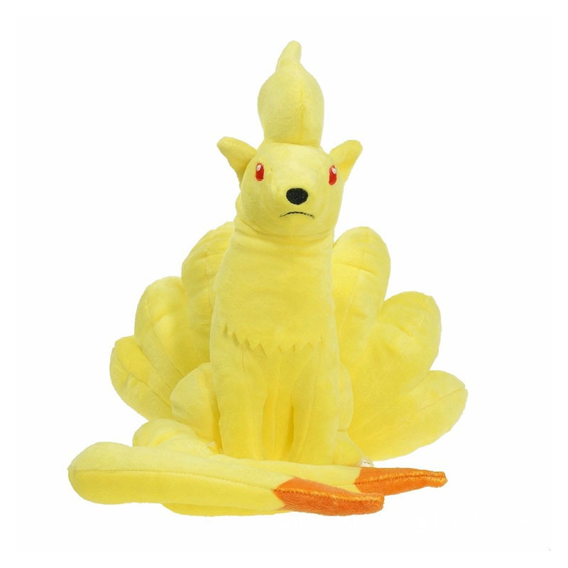 27 ซม.Sun Moon Nine Tails Fox Plush ของเล่น Pokemon Alolan Vulpix Ninetales ตุ๊กตาของเล่นตุ๊กตาของขว