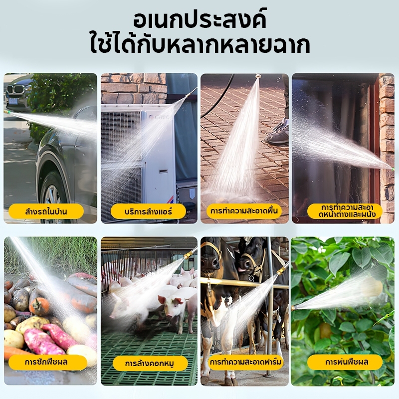 【⚡FLASH SALE】DECKER เครื่องฉีดน้ำแรงดันสูง เครื่องฉีดน้ำ เครื่องฉีดนํ้า ปั้มแรงดันสูงล้างรถ 400 บาร์ 3700 วัตต์ รุ่นใหม่! - รูปที่ 4