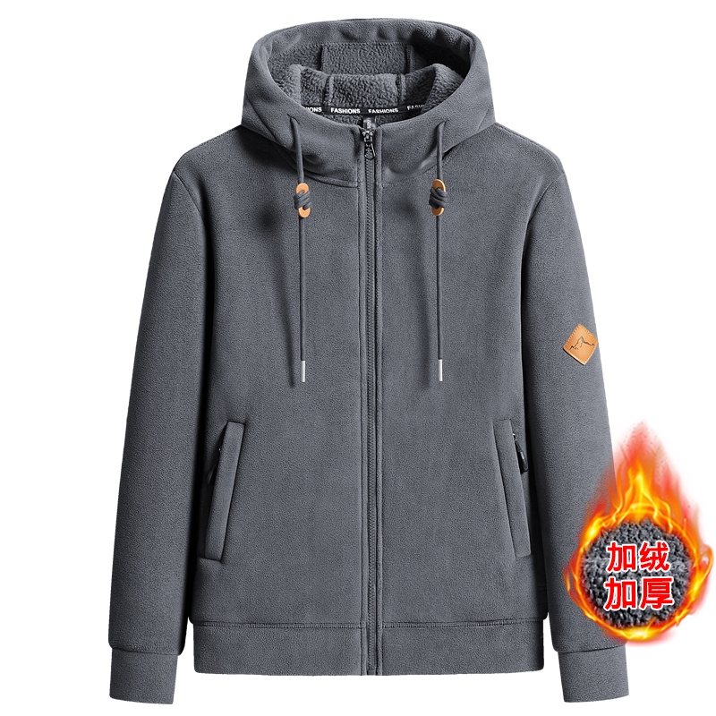 แจ็คเก็ตคลุมด้วยผ้าขนแกะสำหรับผู้ชายปี 2025 แบบสองด้าน ให้อุ่นและความสะดวกในฤดูหนาว