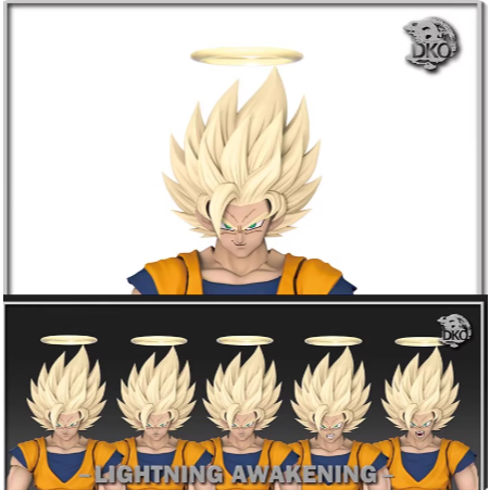 DKO & Yaodaoji Dragon Ball Super 2 Goku Super 2 Head Sculpture Accessory Pack ปรับให้เข้ากับ Bandai 