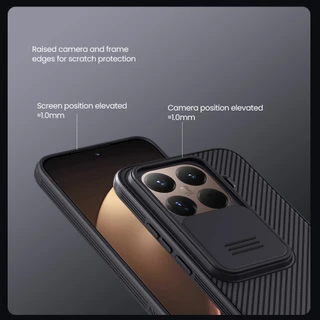 Nillkin Luxury CamShield สําหรับ Xiaomi 17T Pro 15T Pro 14T Pro กรณีกล้อง Slider Frosting กันกระแทกปกหลัง