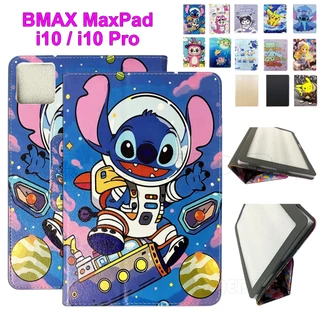 สําหรับ BMAX MaxPad I10 10.1" 2023 tablet PC i10 Pro 10.1 inch กรณีสากลแฟชั่นทาสีรูปแบบการ์ตูนน่ารักพลิกยืนปกหนังเต็มปลอกป้องก