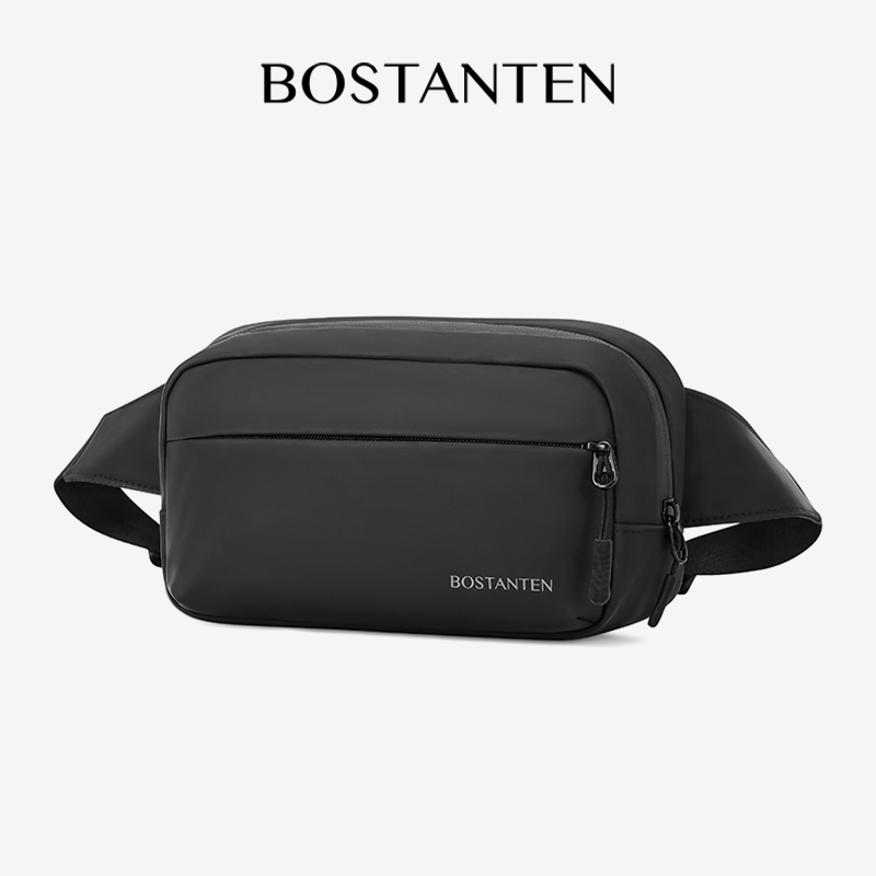 BOSTANTEN Men’s Waist Bag กระเป๋าคาดเอวผู้ชาย กันน้ำ ความจุใหญ่ ใช้งานสะดวก เหมาะสำหรับทุกกิจกรรม