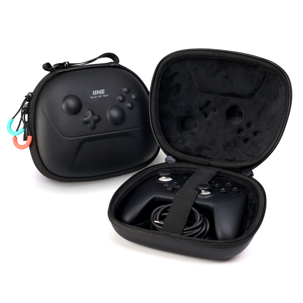 IINE CARRYING CASE สําหรับคอนโทรลเลอร์ NS2 PRO/แม่พิมพ์ที่แม่นยําชาร์จแบบพกพา Shock & Pressure Proof Compact & Lightweight