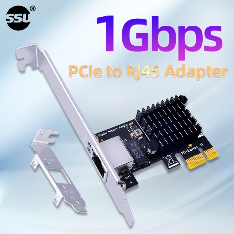 1Gbps PCIe เป็นพอร์ตเดียว Gigabit Ethernet เหมาะสําหรับคอมพิวเตอร์เดสก์ท็อปอินเทอร์เฟซ PCI-E RJ45 การ์ดคอนโทรลเลอร์ LAN