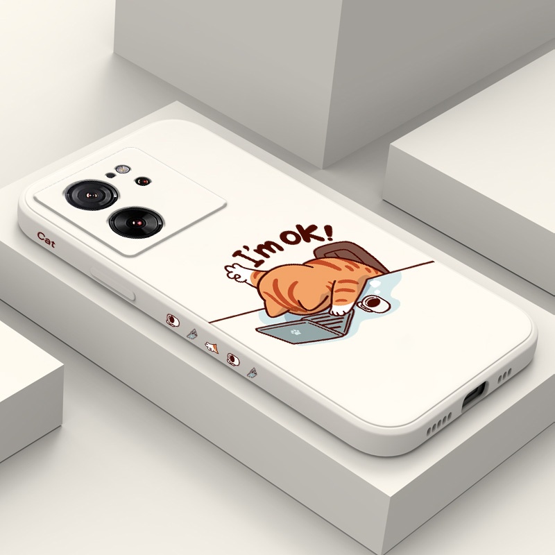 ทํางานแมวเคสโทรศัพท์สําหรับ Xiaomi Mi 15T 14T 13T 12T 11T Pro 15 12 11 Lite 5G ฝาครอบซิลิโคน