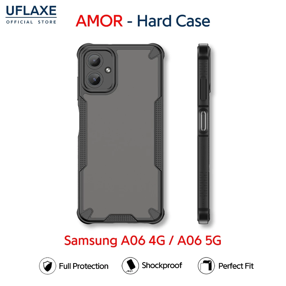UFLAXE AMOR - เคส Samsung Galaxy A06 4G / A06 5G - เคสแข็งกันกระแทกด้าน เคสโทรศัพท์กันรอยนิ้วมือการปกป้องเต็มรูปแบบ