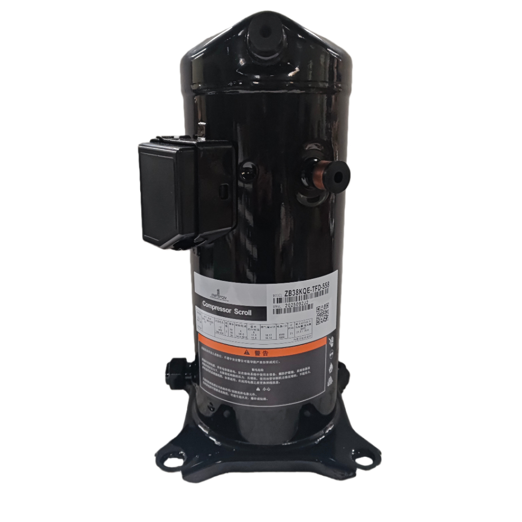 ใช้คอมเพรสเซอร์ Copeland Scroll ZB38KQE-TFD-558 / ZB38KQ-TFD-558, สําหรับ Low Temp Cold Storage, R40