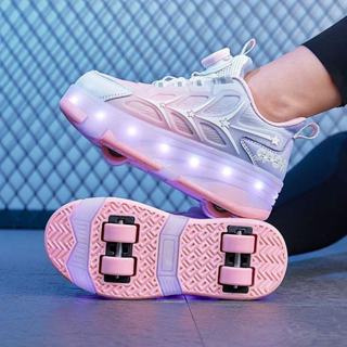 Wheeled Shoes Roller Shoes โรลเลอร์สเก็ตสำหรับเด็ก  รองเท้าแ…