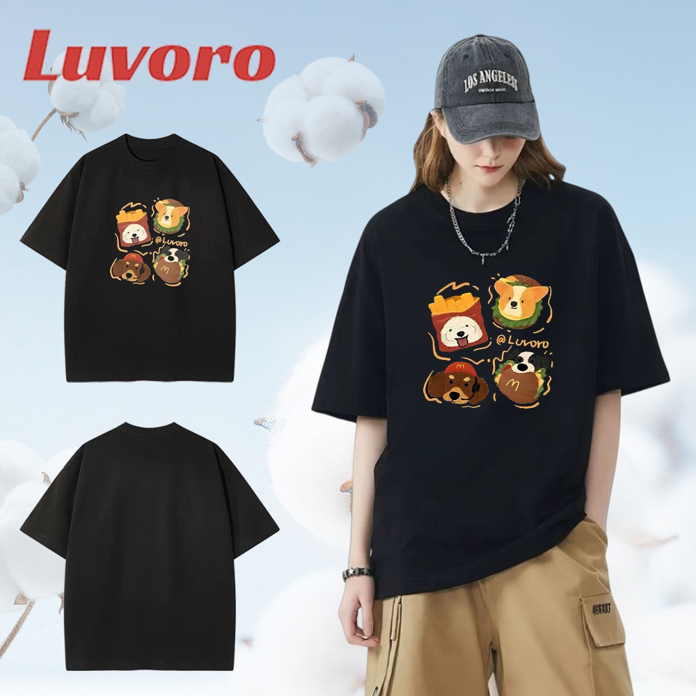 (Cotton 100%) เสื้อยืดชาย ผู้หญิง คอกลม สีดำ สีขาว วินเทจ แฟชั่นย้อนยุค ผ้าฝ้าย วัยผู้ใหญ่ ชุดคู่รัก พิเศษขนาดใหญ่ Cotton 100 % C1663