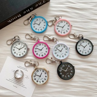 นาฬิกาพก ควอตซ์ ตะขอก้ามปู อัลลอยด์+สแตนเลส เรืองแสง-ดิจิตอล…