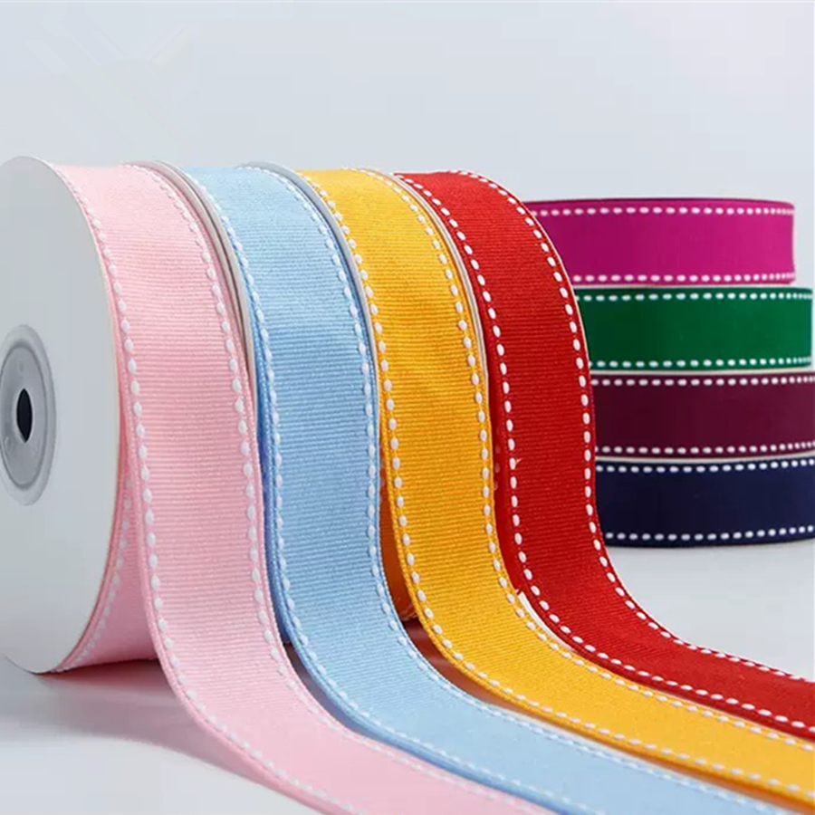 1 ชิ้น 3 หลา 25 มิลลิเมตร Bows & Ribbons การพิมพ์จุด Grosgrain ริบบิ้นสําหรับผม Bow Party คริสต์มาสงานแต่งงานตกแต่ง DIY บรรจุ