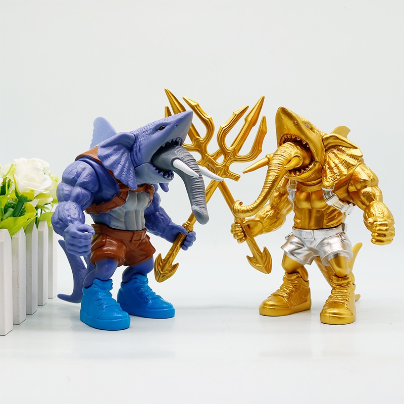 15ซม.AIเกมTung Tung Shak Sahur Trralo Tralala Golden Aquaman Shark Monster Trident Sharkephant Eleph