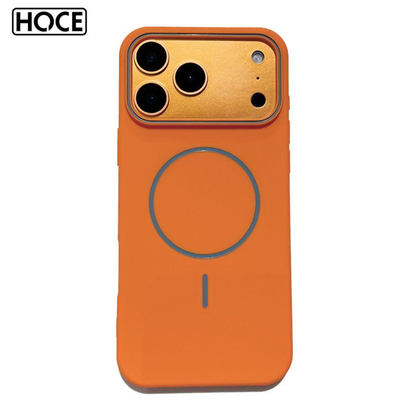 HOCE ซิลิโคนนุ่มเคสโทรศัพท์แม่เหล็กสําหรับ IPhone 17 16 15 14 13 12 Pro Max 11 ขนาดใหญ่ฝาครอบกรณี