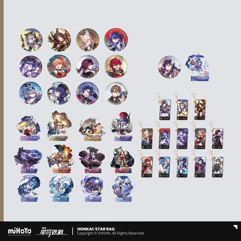 Sunsyea Honkai Star Rail สินค้าอย่างเป็นทางการ miHoYo เดิมแท้ The Nihility Path ขาตั้งอะคริลิค Kafka Acheron Fugue Hysilens