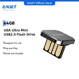 EAGET U8A Ultra Mini USB2.0 แฟลชไดรฟ์สําหรับรถยนต์ (8GB/16GB/32GB/64GB)