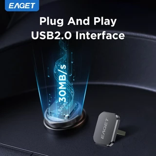EAGET U8A Ultra Mini USB2.0 แฟลชไดรฟ์สําหรับรถยนต์ (8GB/16GB/32GB/64GB)