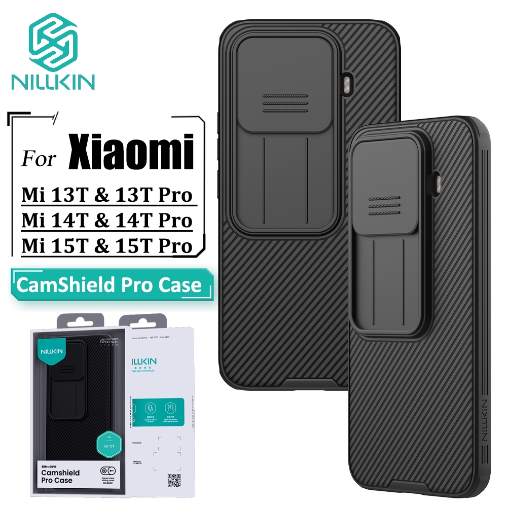 เคส Nillkin สําหรับ Xiaomi 15T Pro 14T Pro 13T Pro 12T Pro เคสโทรศัพท์กล้อง Slider ป้องกันหรูหรากันกระแทกฝาหลัง