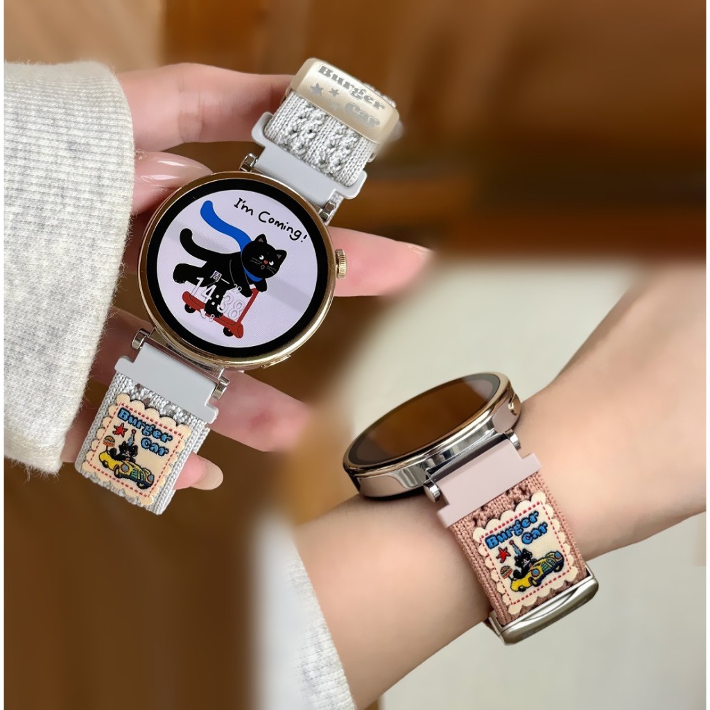 สายถักไนลอนสําหรับ Huawei Watch GT 6 Pro สาย Huawei Watch GT 6 สาย Huawei Watch GT 5 สาย Huawei Watc