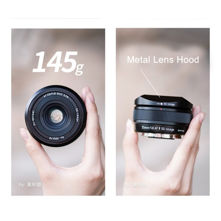 SG Image 25mm F1.8 AF Auto Focus Prime Focus รูรับแสงขนาดใหญ่เลนส์ภาพสําหรับ Sony E Fujifilm X Nikon Z Mount - รูปที่ 2