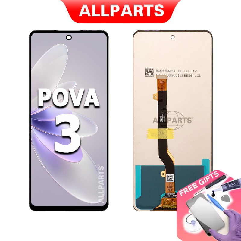 Display​ จอ ทัช สำหรับ Tecno Pova 3 LF7n LCD หน้าจอ พร้อมทัชสกรีน