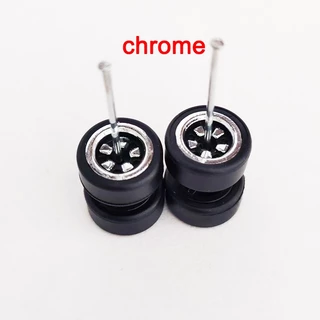 1 ชุด 9.8 มม.1/64 รถล้อ TE37 5-ใบมีดยางยาง 10 มม.Tyres ขอบสําหรับล้อร้อน/Matchbox/Domeka 1:64 รุ่นรถยนต์
