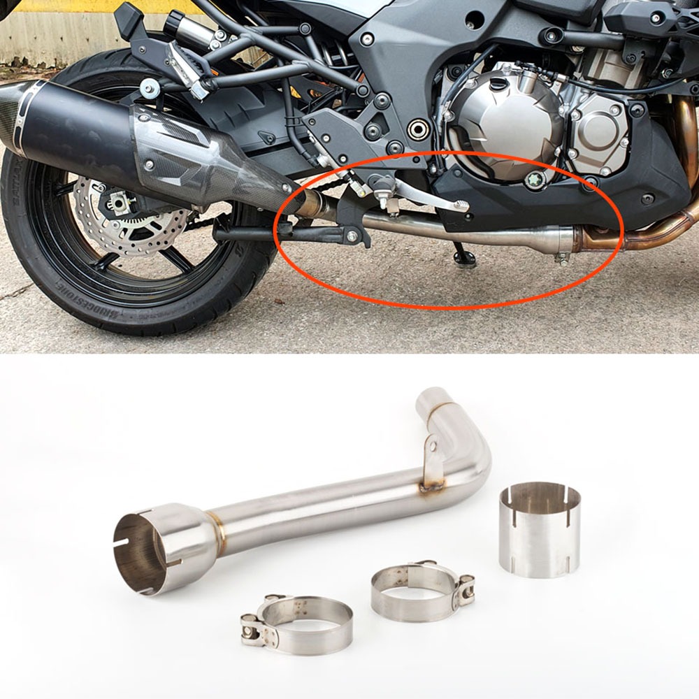 ท่อไอเสียรถจักรยานยนต์ท่อกลางสําหรับ KLZ1000 Versys 1000