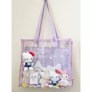 [พร้อมที่จะจัดส่ง] Se.W Itabag Women Bag กระเป๋าผู้หญิง กระเป๋าไหล่ Tote Bag PVC น่ารักน้ำหนักเบาพักผ่อนสองสไตล์สำหรับชายหาดหรือการเดินทาง#กันน้ำ #น้ำหนักเบา